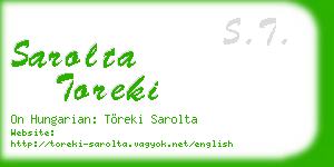 sarolta toreki business card